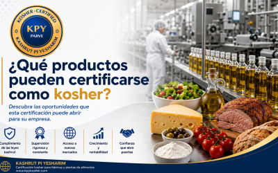 ▷ ¿Qué productos pueden certificarse como kosher? | KPY